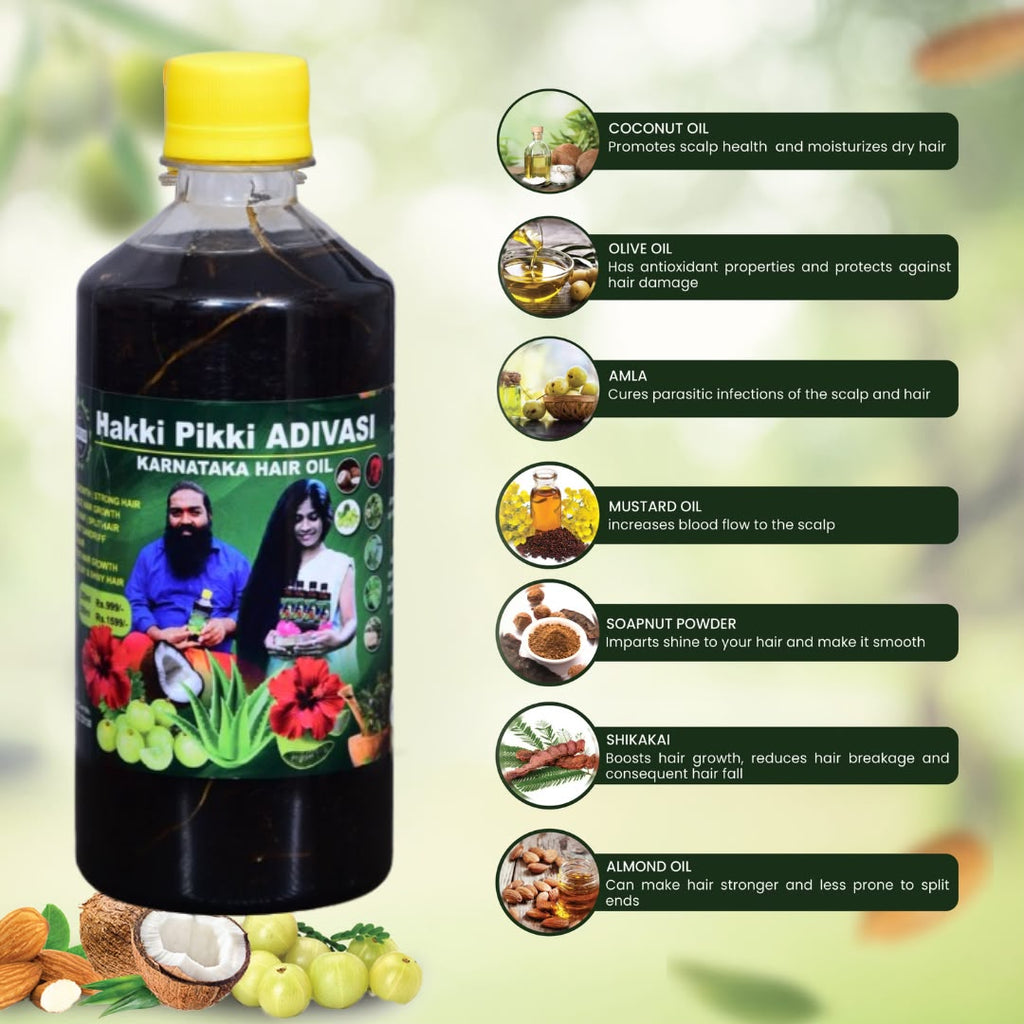 Hakki Pikki Adivasi Hair Oil